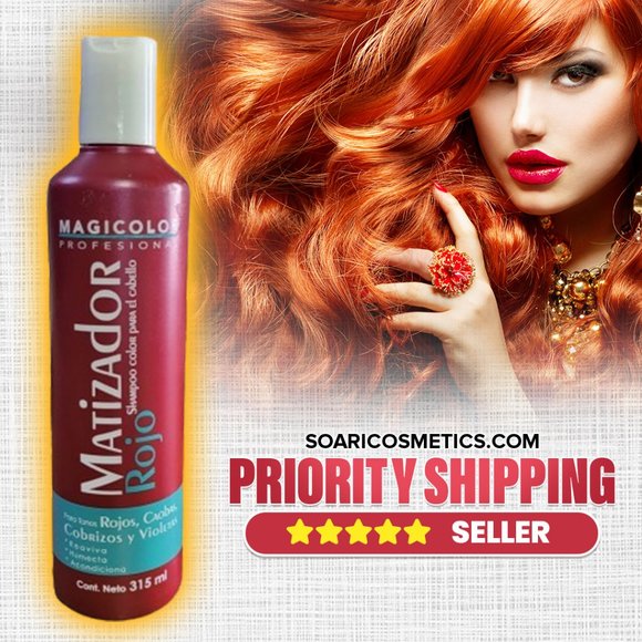 Magicolor Other - 1x MAGICOLOR MATIZADOR ROJO SHAMPOO FOR RED MAHOGANY COPPER VIOLET HAIR 315ML
